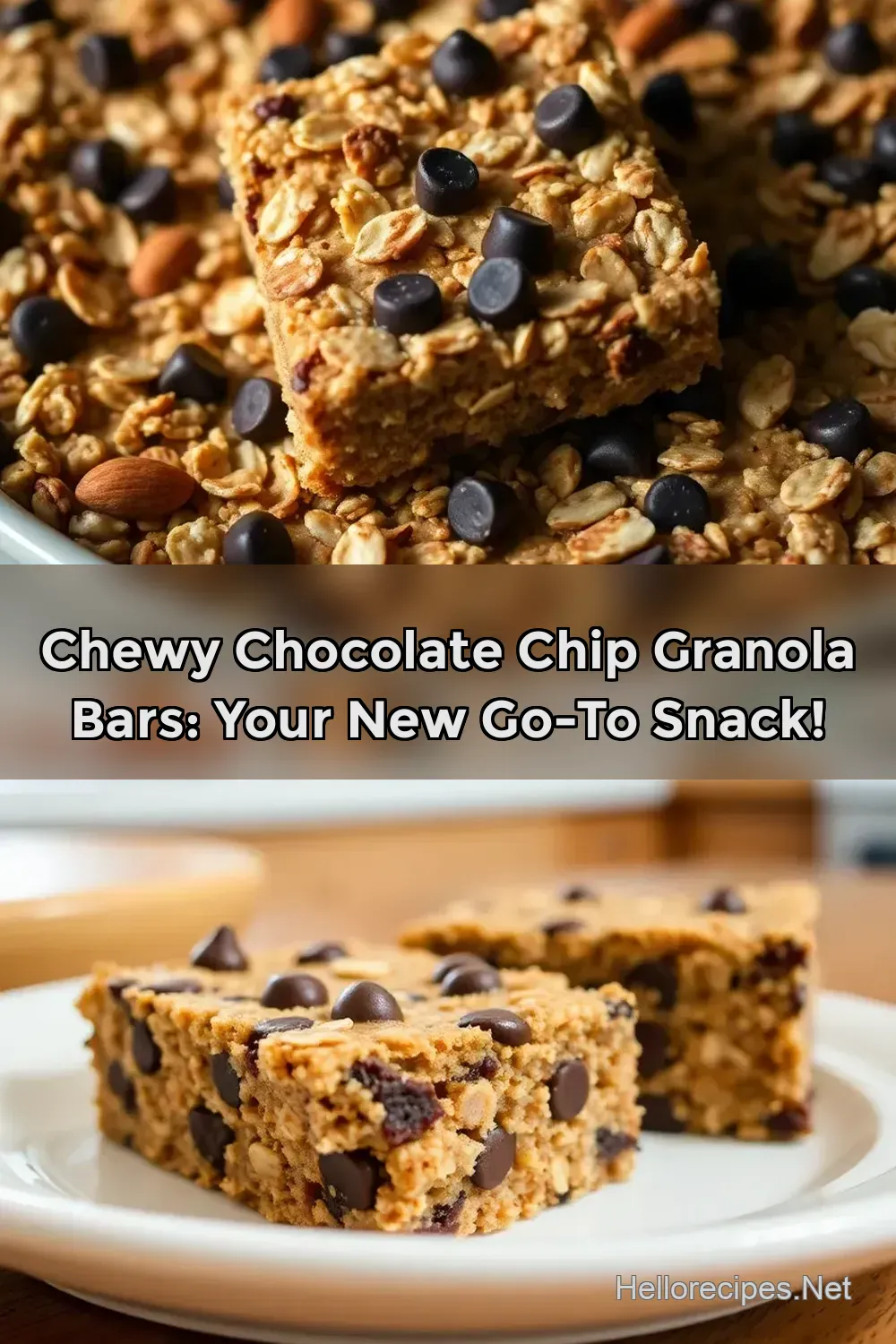 Chewy Chocolate Chip Home Granola Bars: A Family Favorite…