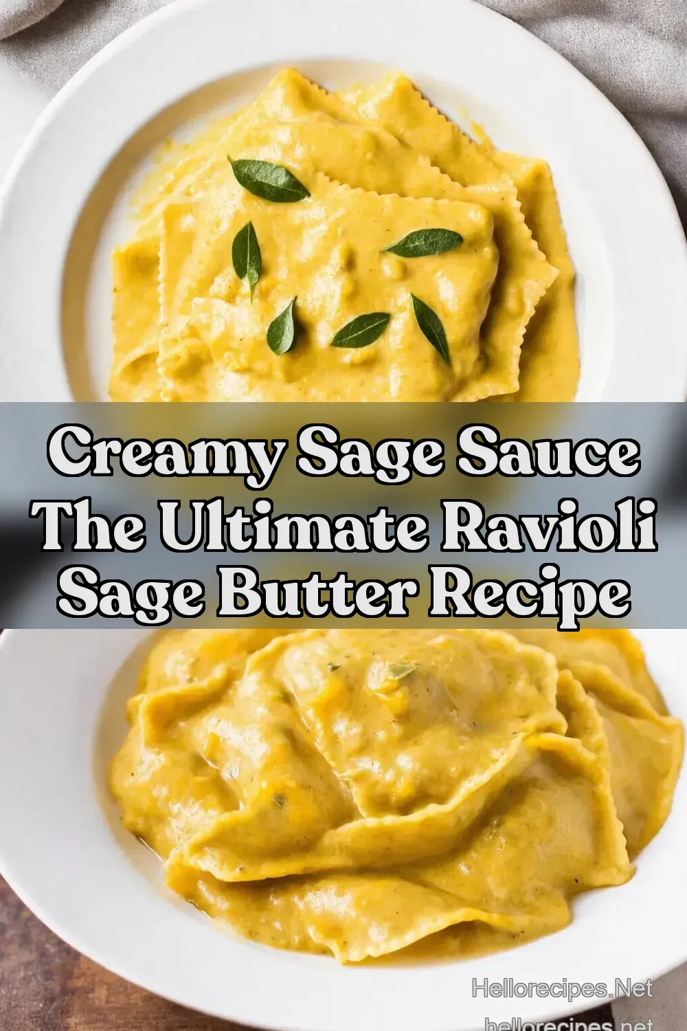 Dreamy Creamy Sage Sauce for Butternut Ravioli Ready in 15