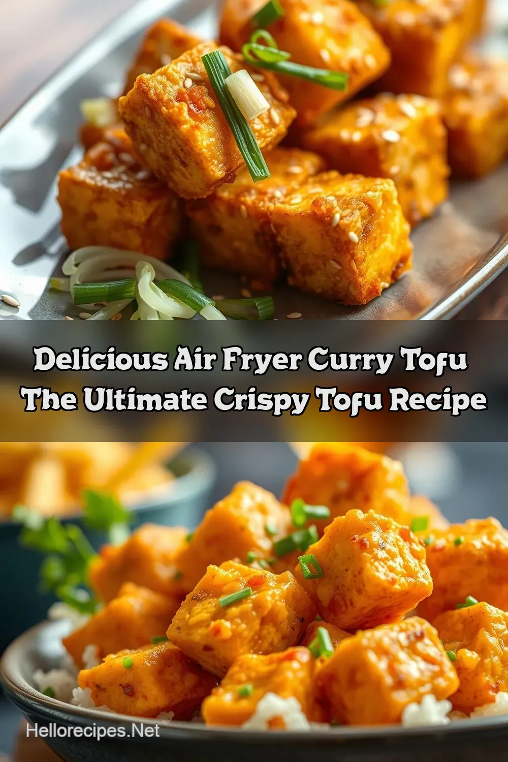 Easy & Crispy Air Fryer Tofu Recipe: My Golden Crunchy…