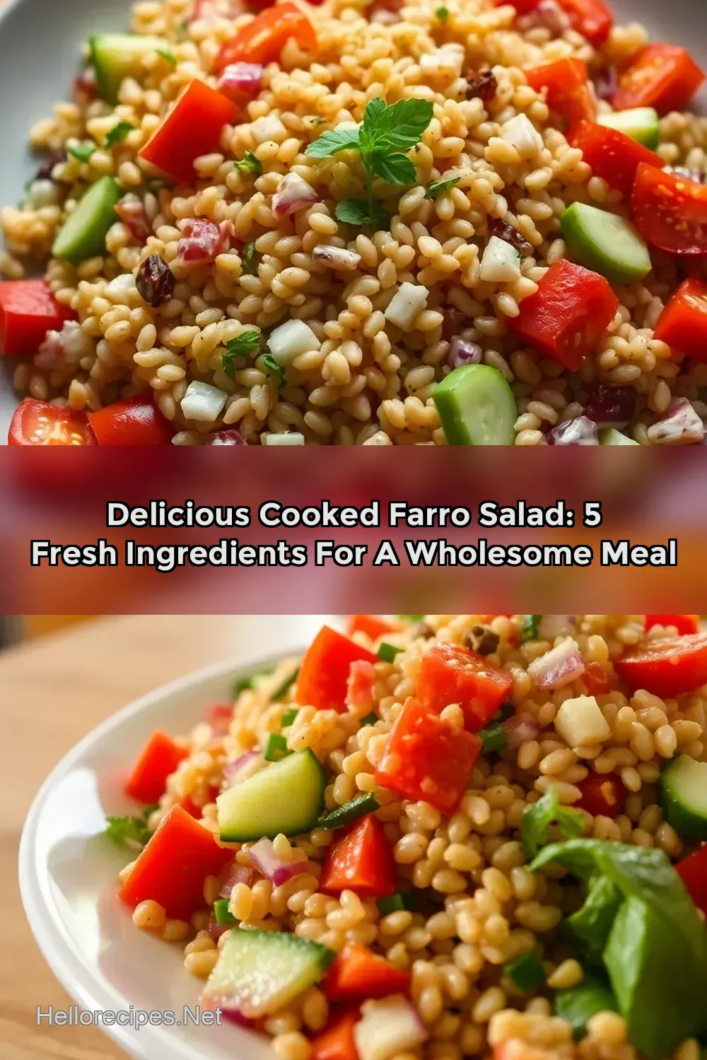 Delightful Cooked Farro Salad: A Joyful Blend of Fresh…