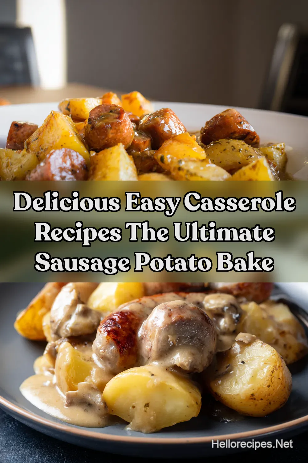 Easy Potato Dinner Ideas Sausage Potato Bake with Gravy