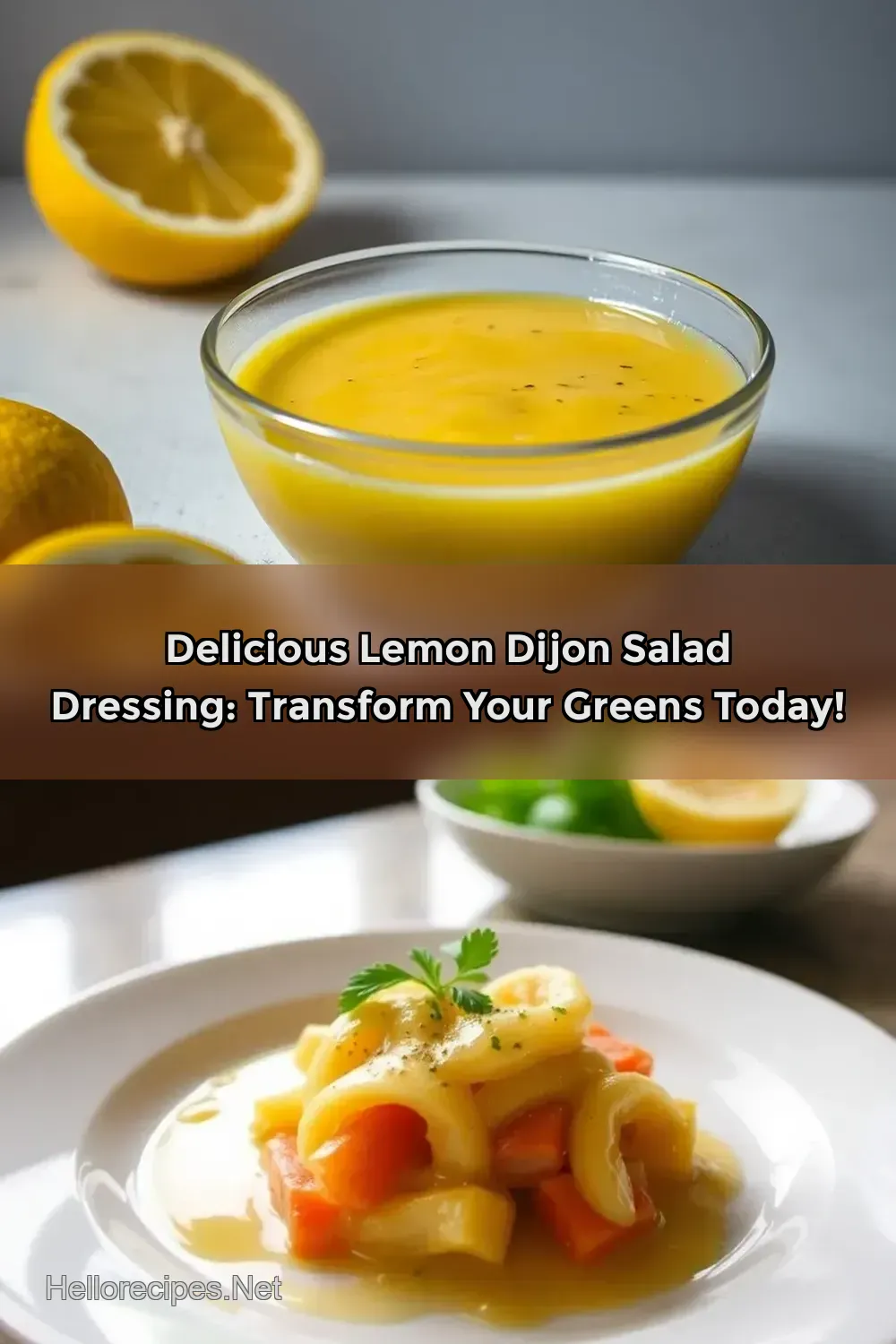 Zesty Lemon Dijon Salad Dressing: A Quick & Tangy Delight