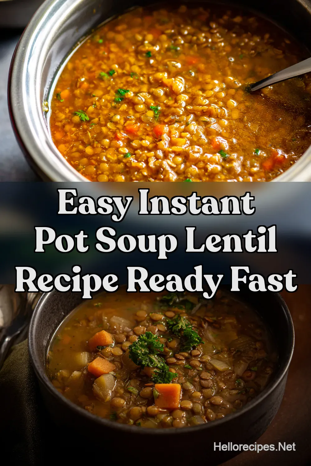Hearty Instant Pot Lentil Soup Ready in a Flash - Hello…