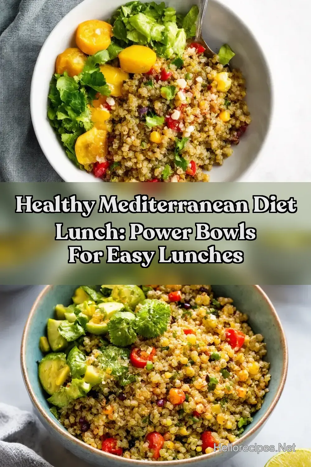 Mediterranean Quinoa Power Bowl: Easy Lunches Sorted! -…