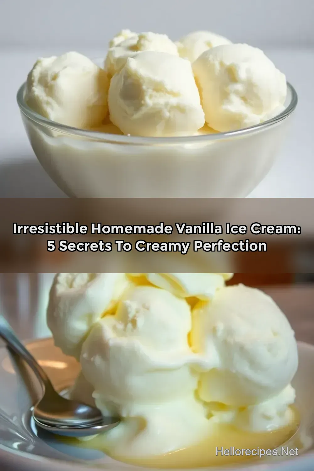 Easy Homemade Ice Cream Maker Recipe Vanilla: Creamy &…