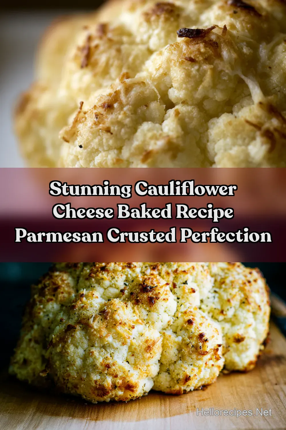 Parmesan Baked Full Cauliflower My CrowdPleasing Recipe