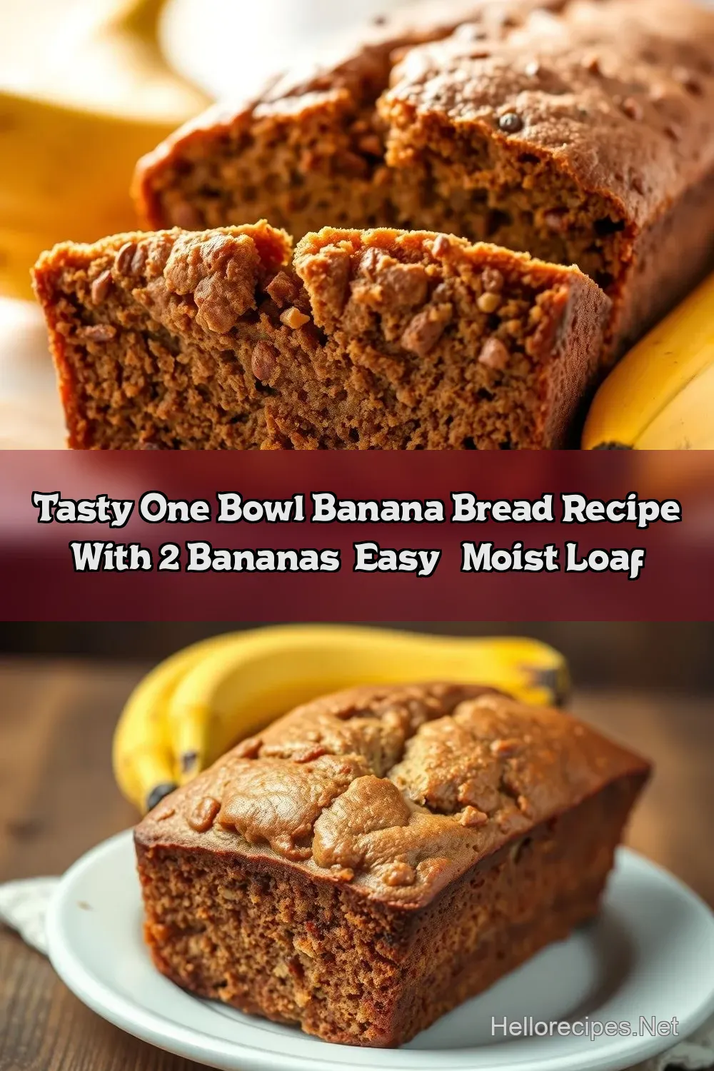 Moist &amp; Easy Banana Bread Recipe with 2 Bananas &ndash; A Family&hellip;