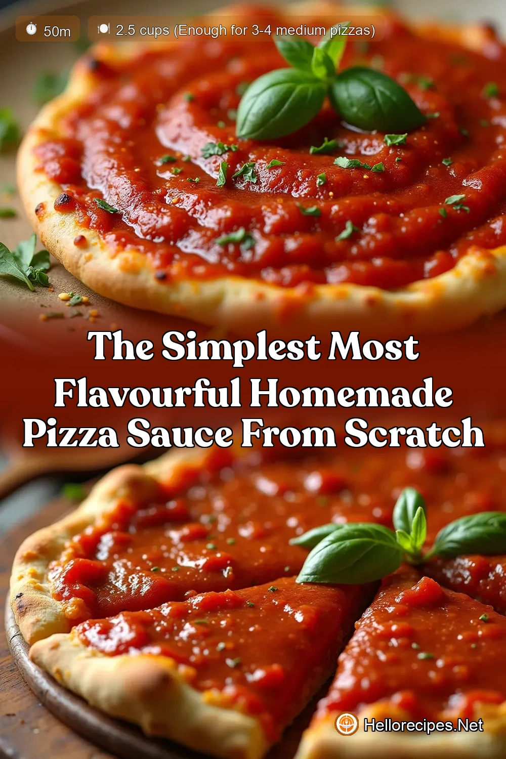 The Best Homemade Pizza Sauce Recipe Simple Quick - Hello…