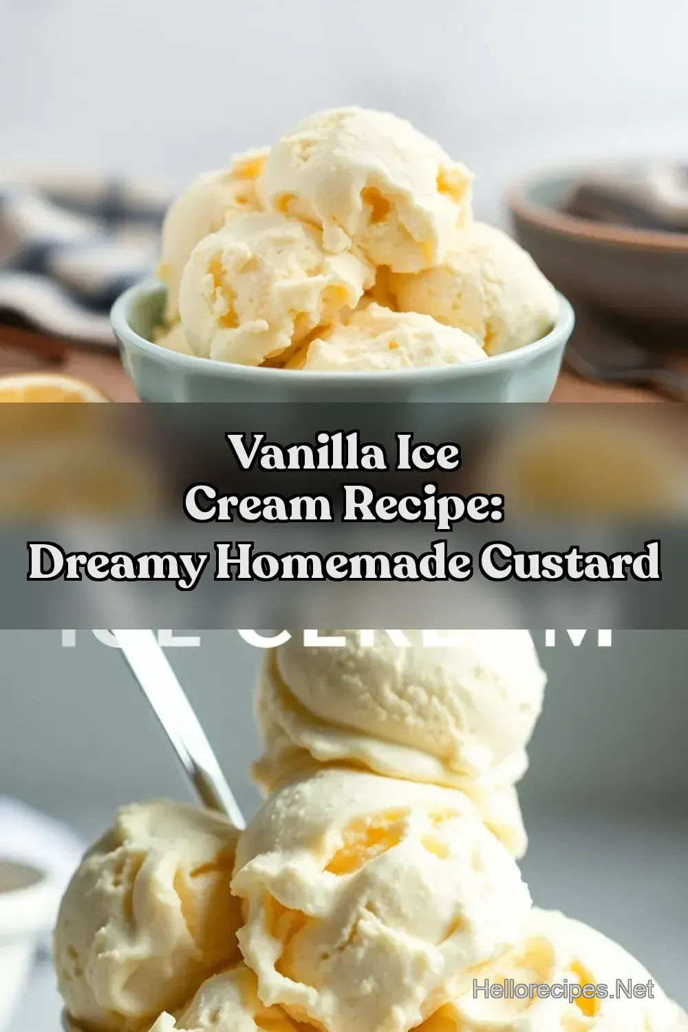 Dreamy Vanilla Bean Homemade Ice Cream Recipe - So Creamy!