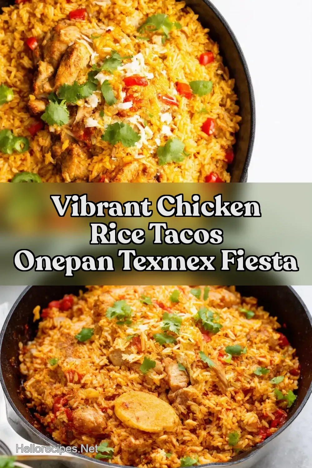 Easy OnePan Chicken Rice Taco Skillet Tex Mex Fun - Hello…