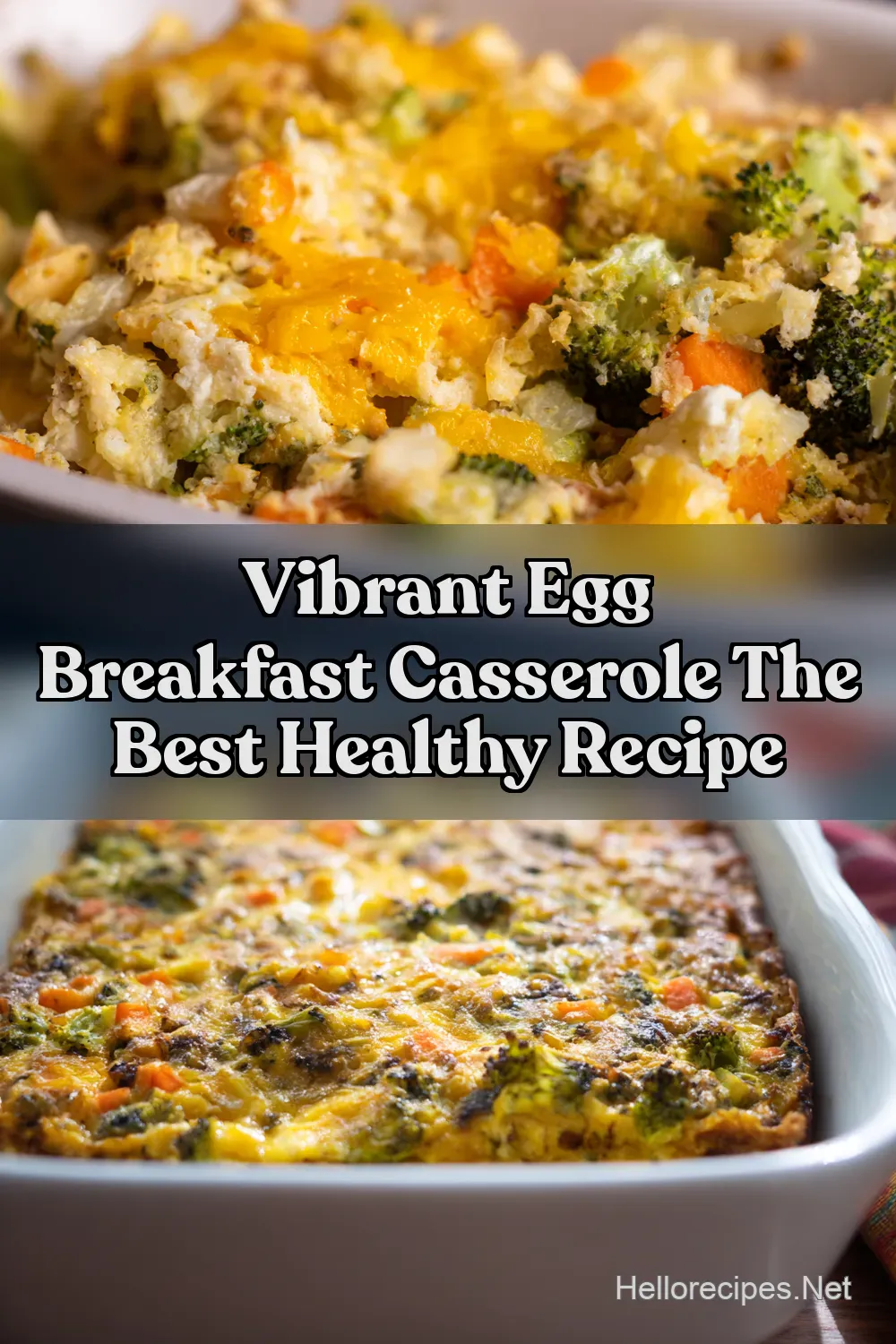 Sunshine Start Healthy Breakfast Casserole Veggie Packed