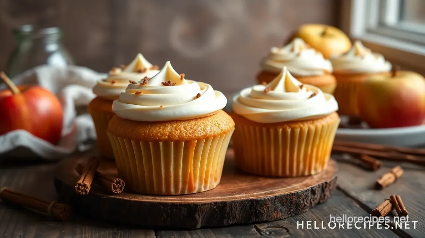 Bake Apple Cider Cupcakes with Spiced Frosting