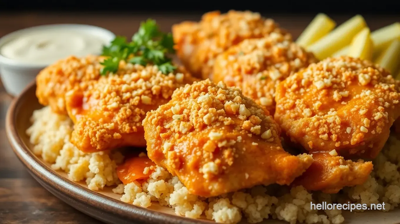 Crispy Buffalo-Spiced Chicken