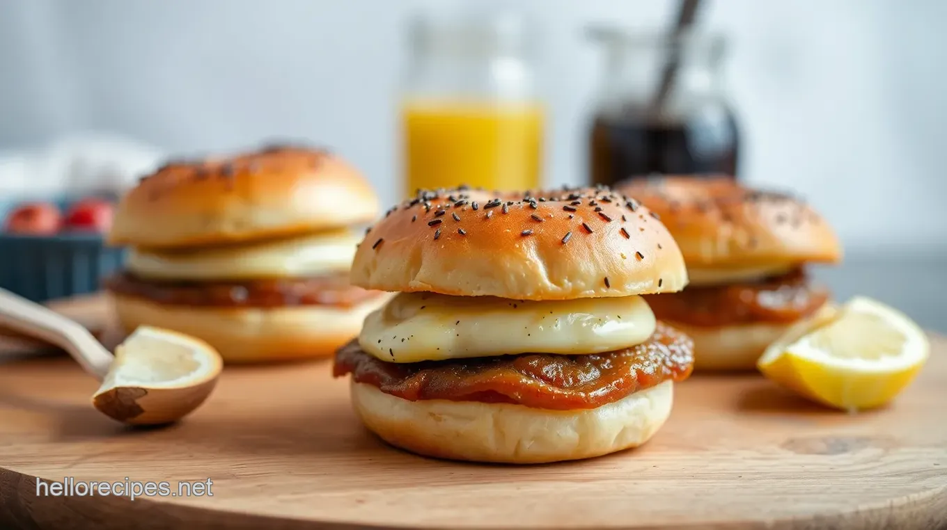 Bake Mini Bagel Breakfast Sliders