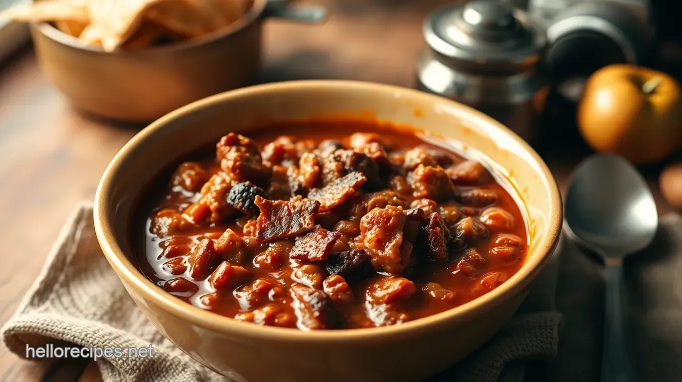 Cowboy Chili with Smoky Bacon & Beef