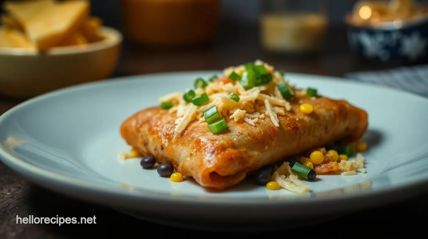 Crispy Southwest Egg Rolls with Avocado Dipping Sauce