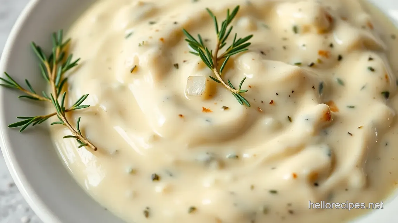 Creamy Garlic Herb Sauce