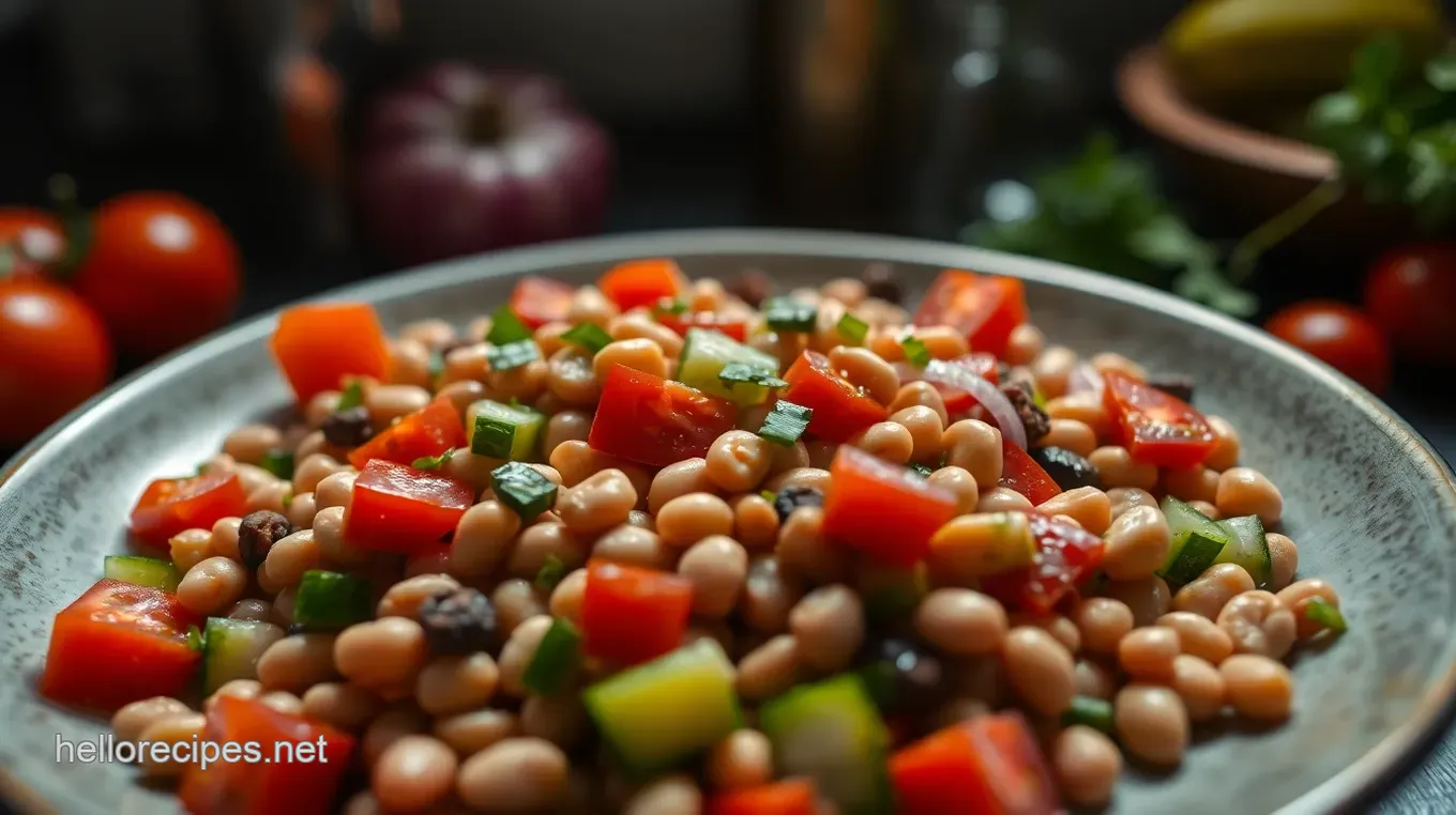 Garden Fresh Pinto Bean Salad with Herb Vinaigrette Garden Fresh Pinto Bean Salad with Herb Vinaigrette
