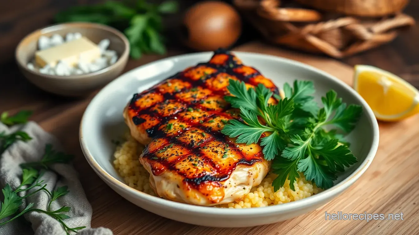 Delicious Grilled Chicken with Herbs