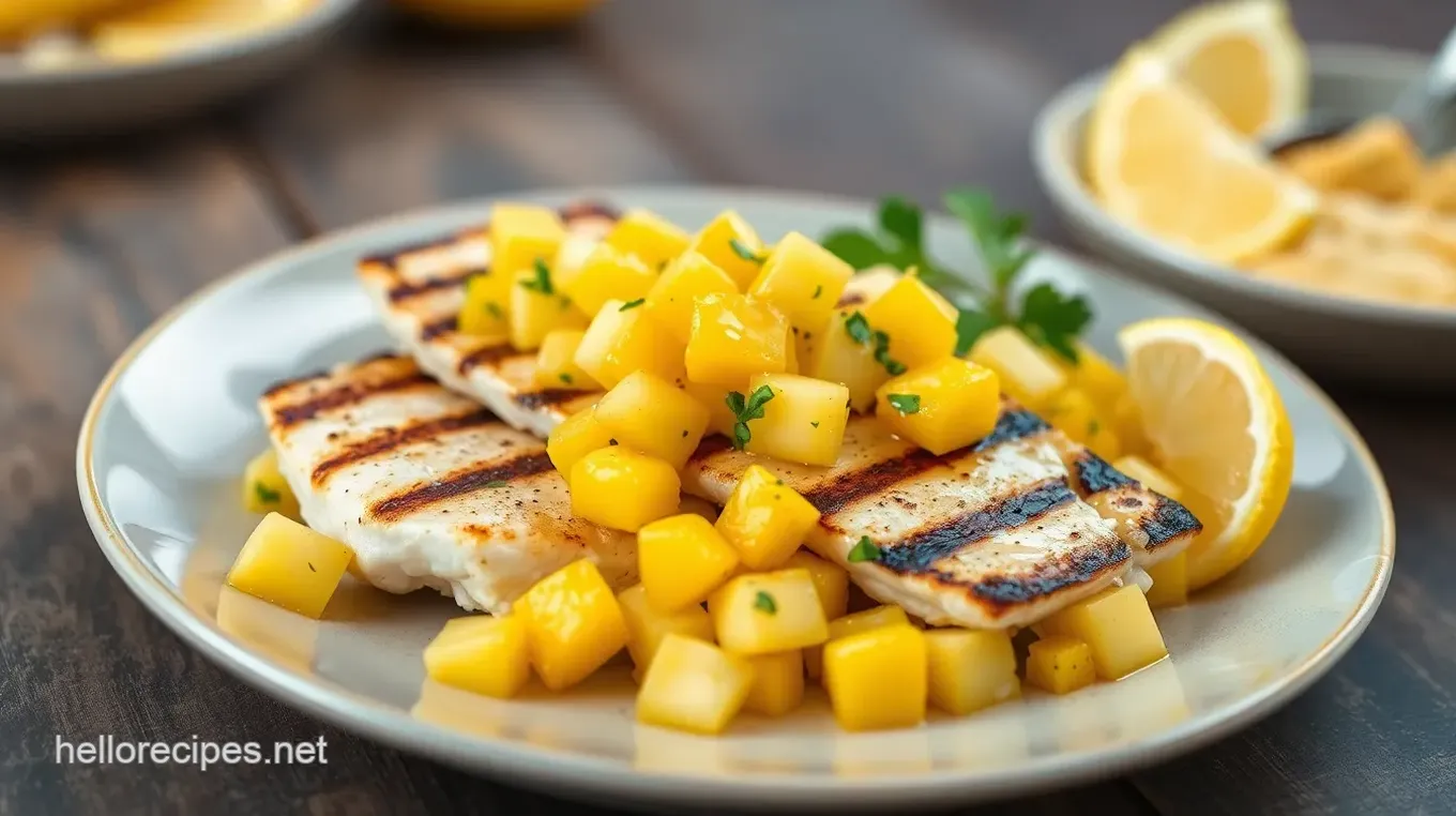 Grilled Cobia with Tropical Mango Salsa