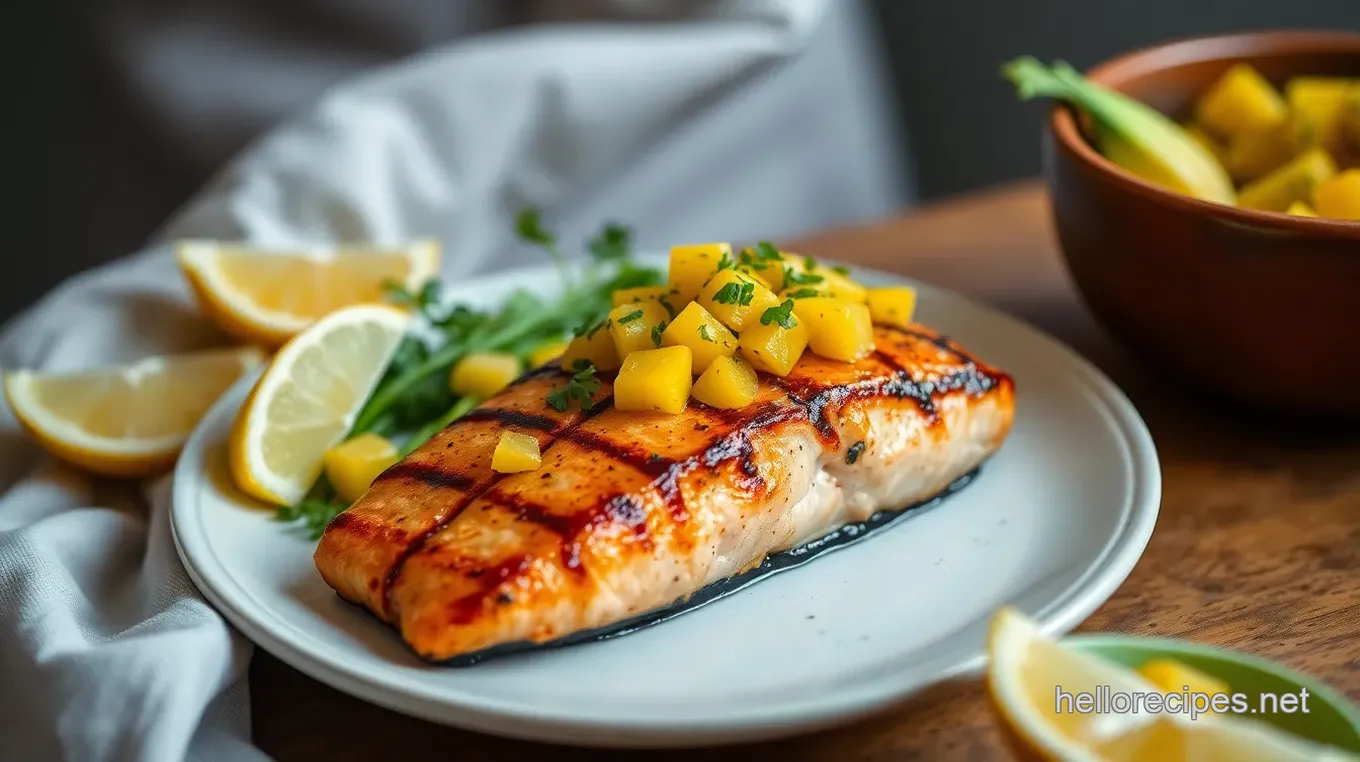 Grilled Salmon with Tropical Mango Salsa