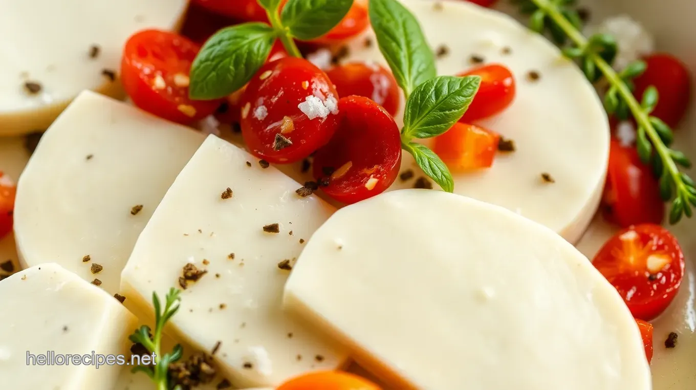 Homemade Fresh Mozzarella Slices