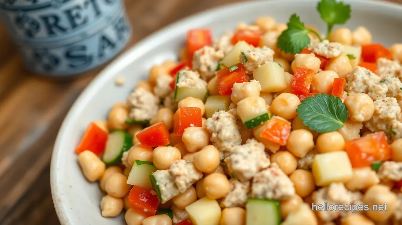 Chickpea Tuna Salad