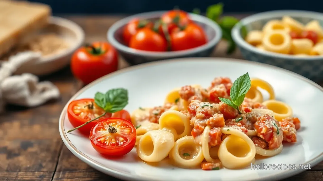 Creamy Tortellini with Tomatoes