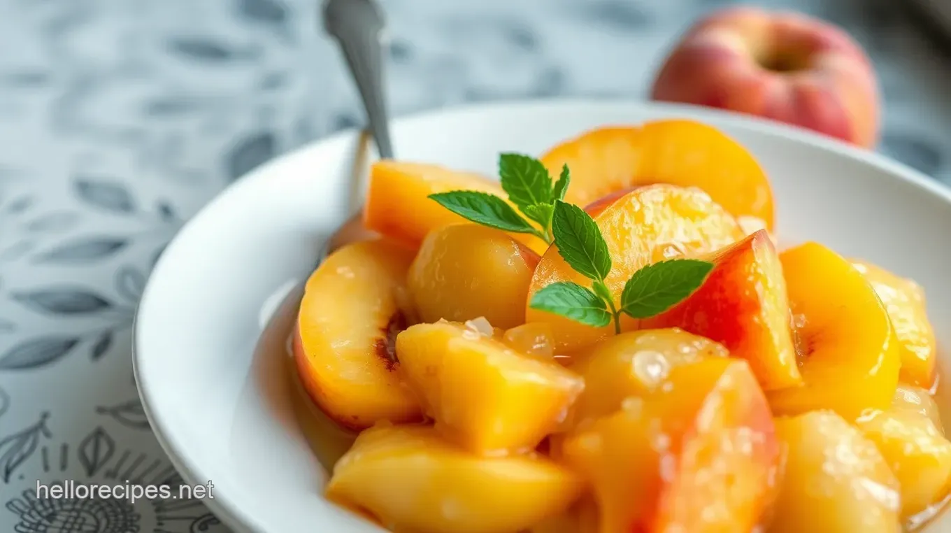 Fresh Peach Delight: Quick & Easy Treat