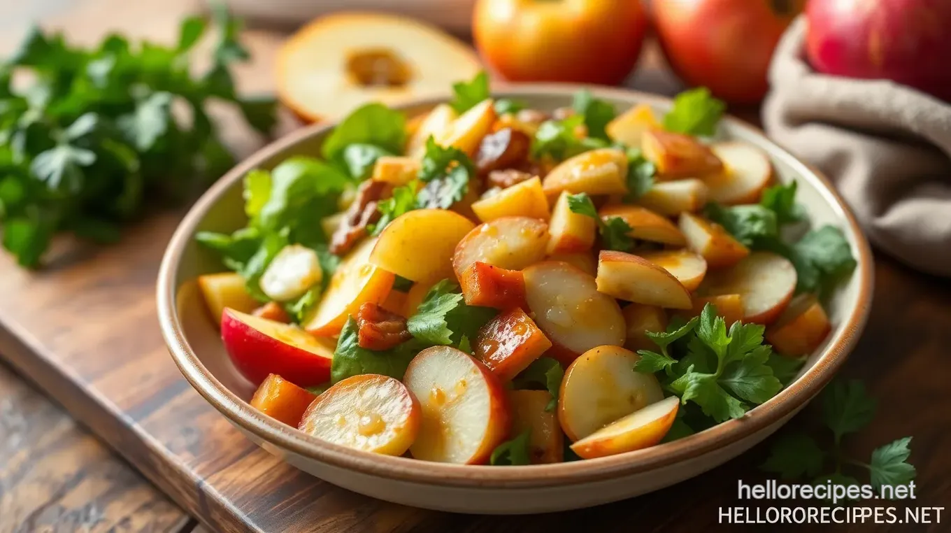 Quick Honeycrisp Salad with Maple Vinaigrette