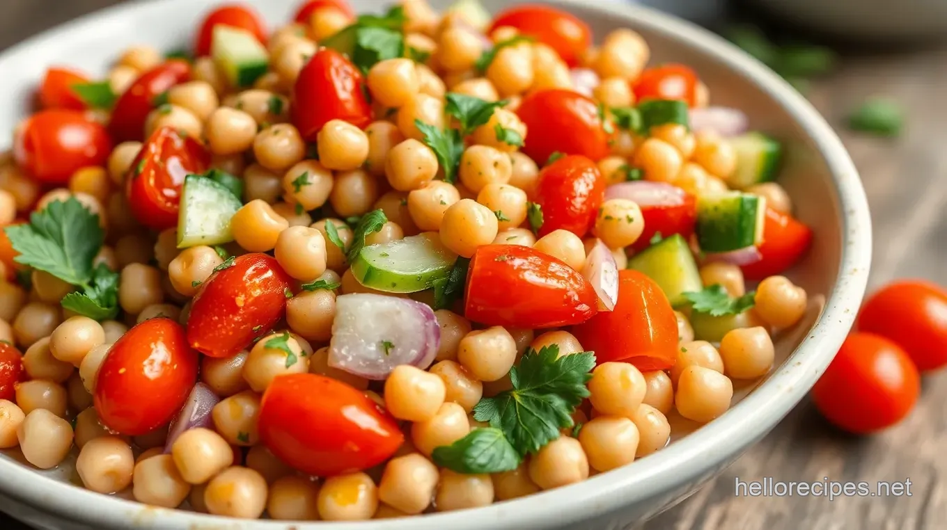 Spiced Fresh Garbanzo Bean Salad