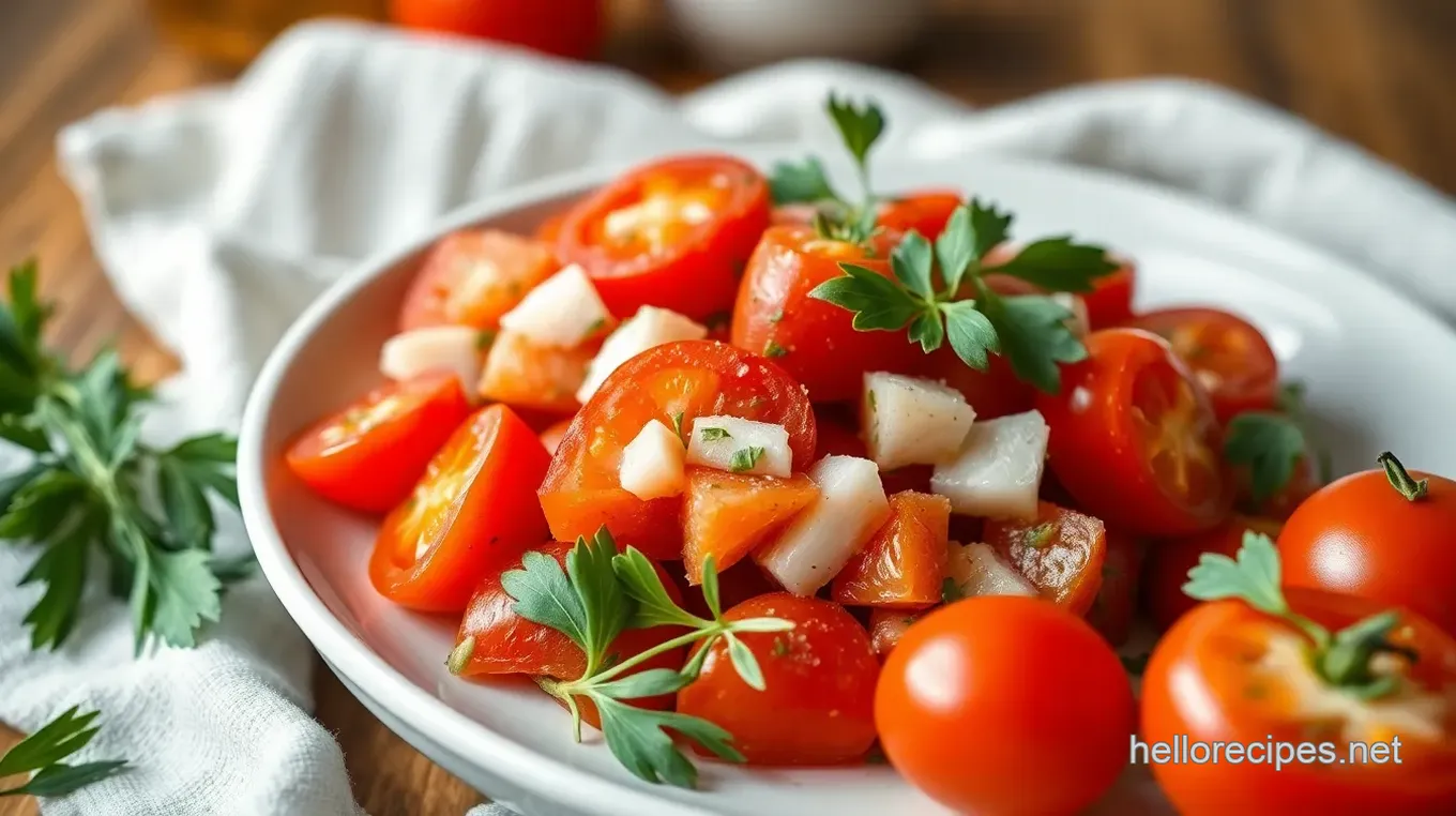 Quick Lebanese Tomato Salad with Fresh Herbs