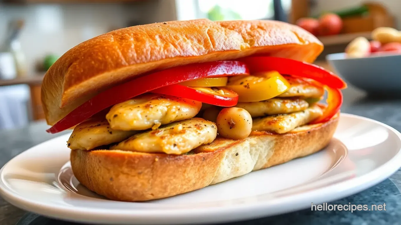 Italian Chicken and Pepper Sandwiches