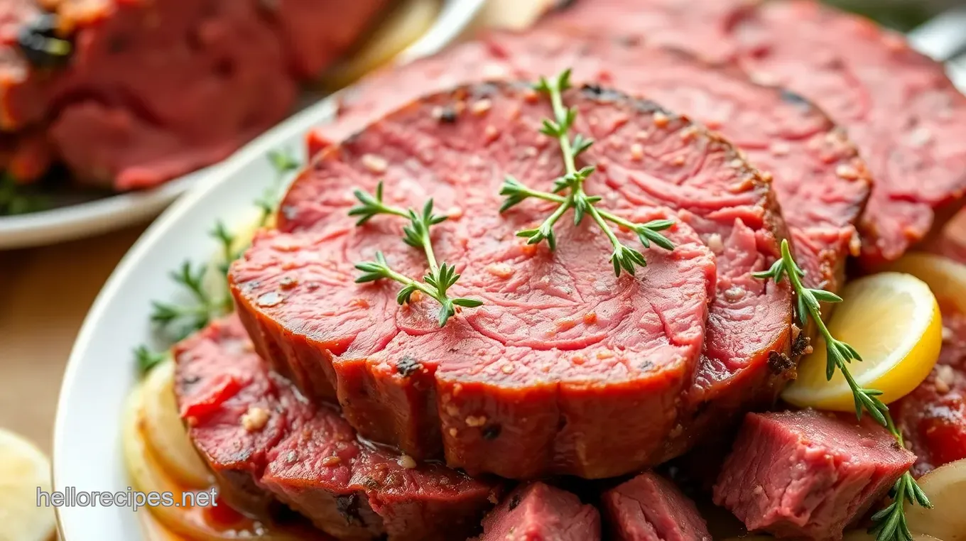 Fresh Thyme Corned Beef with Root Vegetables