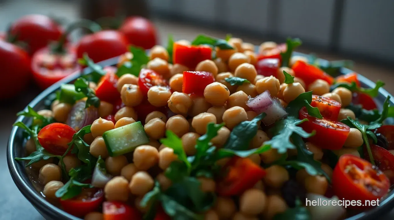 Quick & Easy Chickpea Salad: My Vibrant Mediterranean Delight Zesty Mediterranean Chickpea Salad