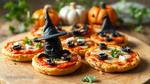 Bake Mini Halloween Pizzas for Kids Fun