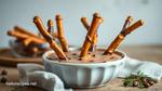 Dip Pretzel Rods with Chocolate Antlers