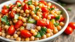 Quick Spiced Fresh Garbanzo Bean Salad