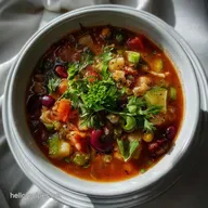 1Pot Minestrone Soup Vegan GF Optional: Ready in 40 Mins