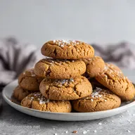 Peanut Butter Cookie with Sea Salt: Soft and Chewy