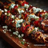 4th of July Recipes: Smoky Chicken Kebabs with Cool Feta Drizzle