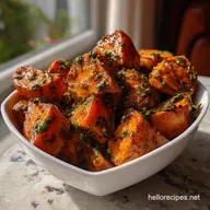 8 Minute Sweet Potato Recipe with Garlic and Herbs: Flash-Steamed