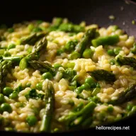 Spring Recipes Asparagus Pea Risotto Sunshine on a Plate