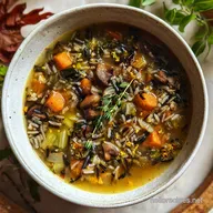 Cozy Autumn Wild Rice Soup Ready in 1 Hour