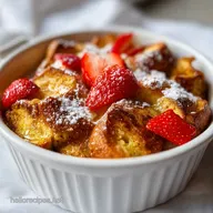 Baked French Toast with Brioche for 8 Servings