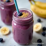 The Ultimate 3Minute Blueberry Banana Protein Smoothie
