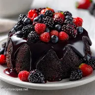 Blackberry Velvet Gothic Cake for 12
