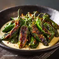 Blistered Shishito Peppers with Dip: 15-Minute Recipe Umami Miso Sauce