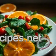 Vibrant Spinach Salad with Citrus Vinaigrette: My Healthy Delight