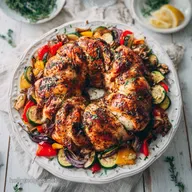 Easy Bundt Pan Roasted Greek Chicken: Golden and Crispy
